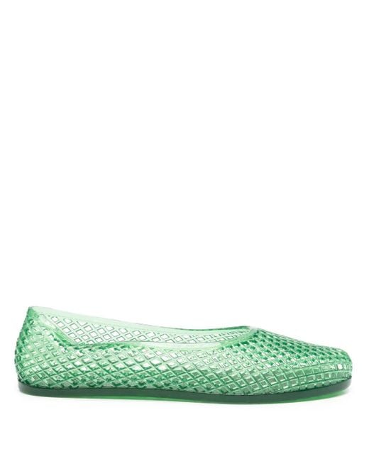 Ancient Greek Sandals Green Iro Ballet Flats