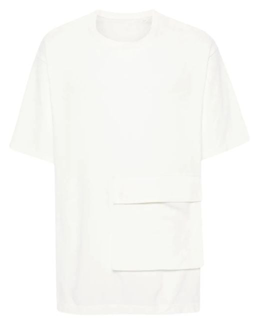 Y-3 White Crepe Jersey T-Shirt