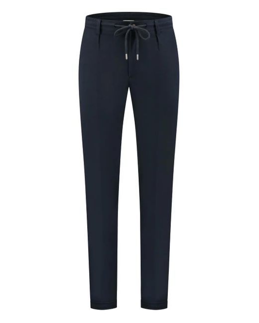 Aurélien Blue Aur Urban Drawstring Trousers for men
