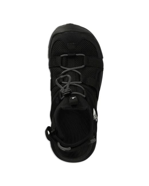 The North Face Black Explore Touch-Strap Drawstring Sandals for men