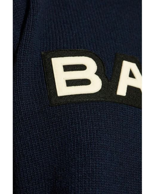 Bally Blue Logo Patch Sweatshirt for men