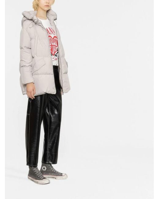 Moorer Gray Tepa Padded Coat