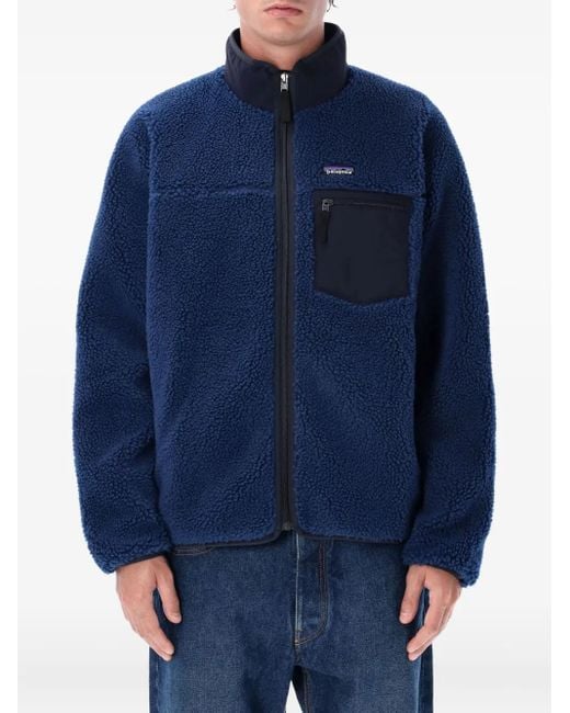 Patagonia Blue Retro-X Fleece Jacket for men