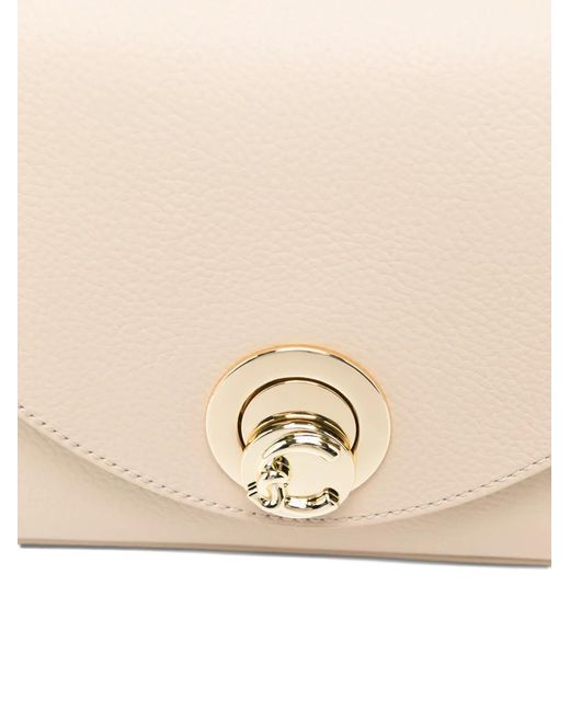 Coccinelle Natural Small Nika Leather Tote Bag