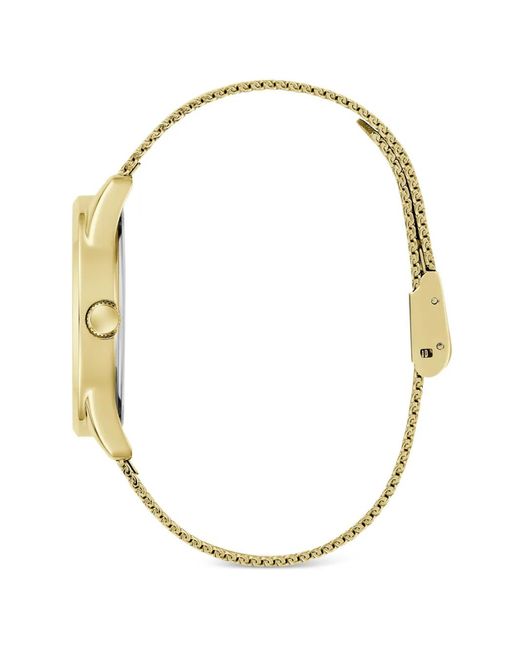 Guess Metallic Tone Floral 36Mm Watch