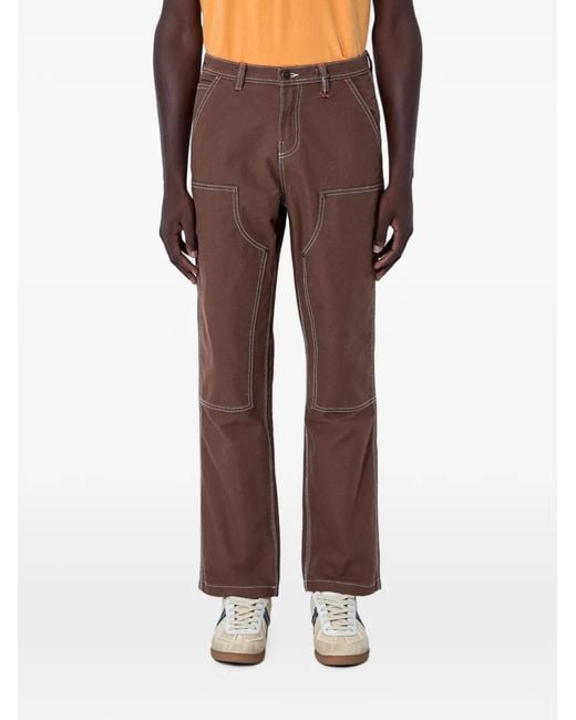 Vans Brown X Julian Klincewicz Contrast-Stitch Trousers for men