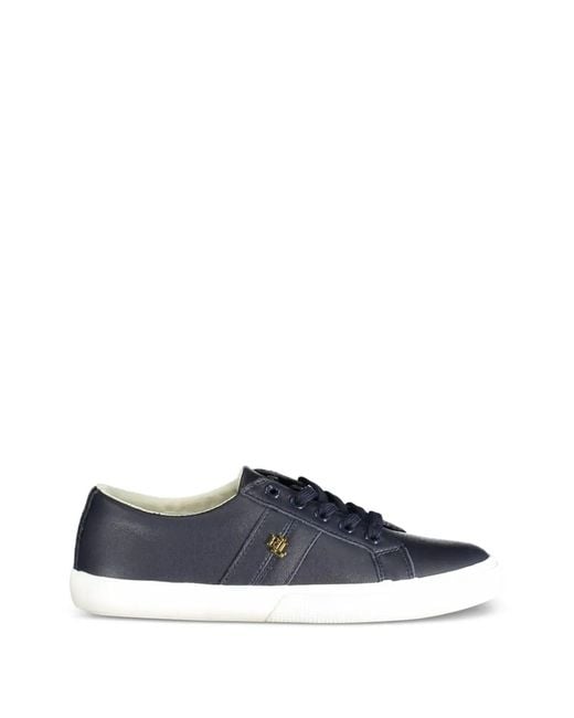 Ralph Lauren Blue Janson Ii Low-Top Sneakers