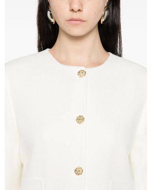 Occleus White Milan Fitted Jacket