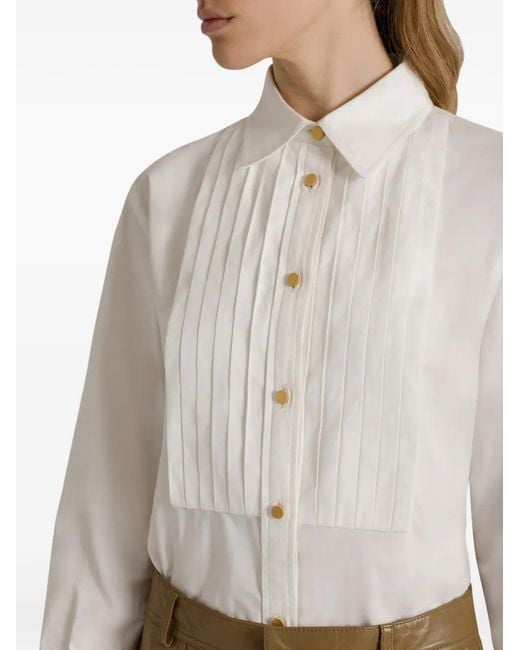 Alberta Ferretti White Cotton Shirt