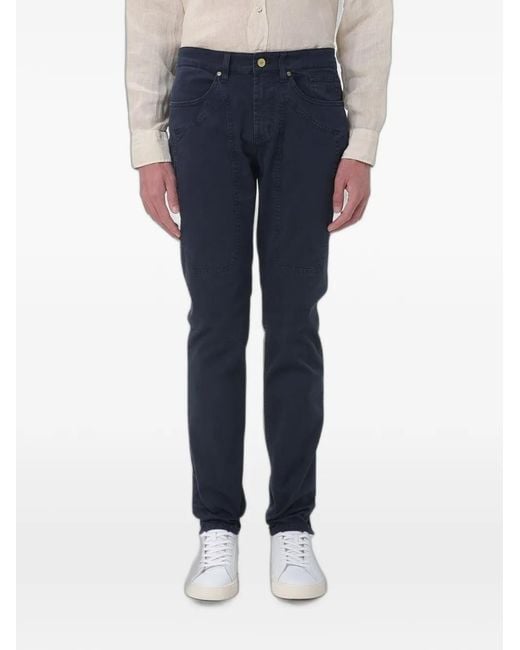 Jeckerson Blue John Slim-Fit Trousers for men