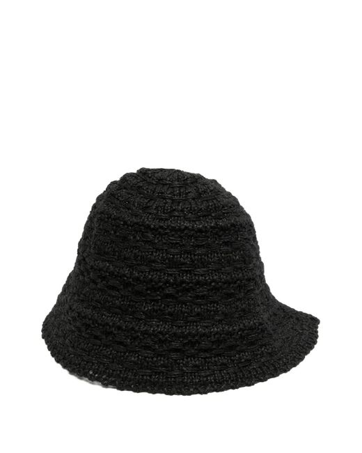 Goen.J Black Tweed Bucket Hat