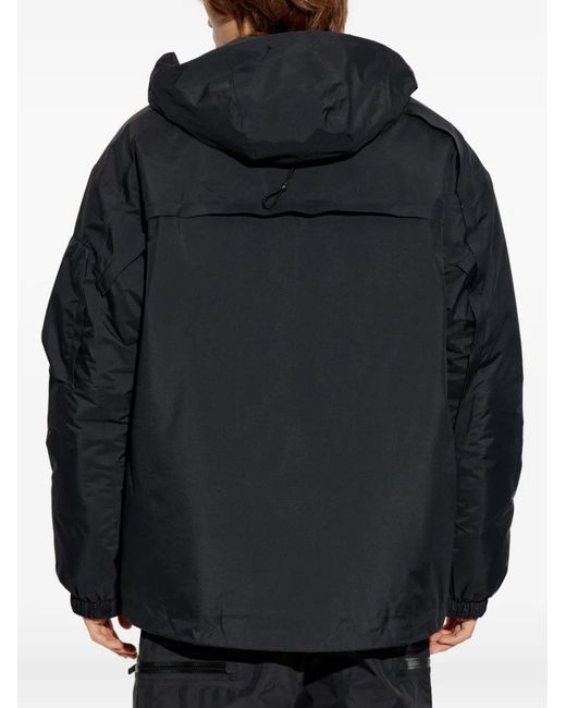 Y-3 Black Hooded Padded Jacket for men