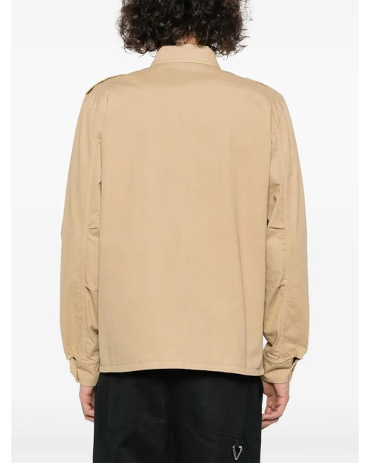 Aspesi Natural Logo-Patch Shirt for men