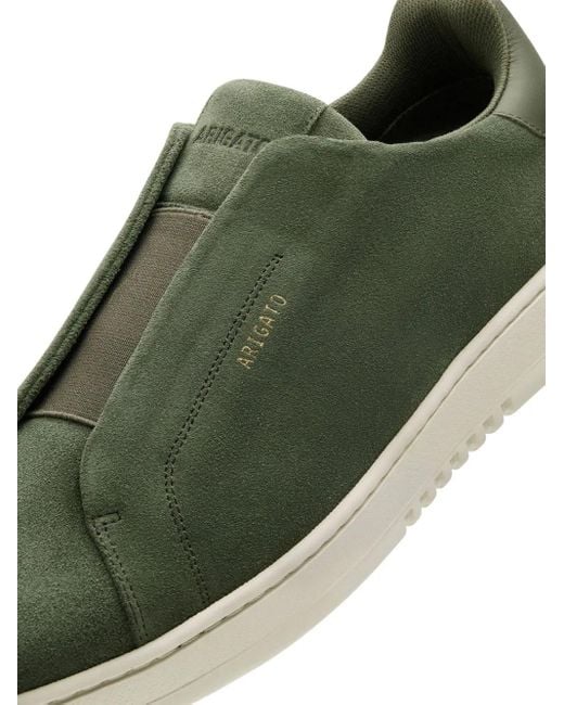 Axel Arigato Green Dice Laceless Elastic-Panel Suede-Textured Sneakers for men
