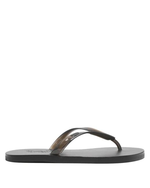 Ancient Greek Sandals Black Saionara Jelly Flip-Flops