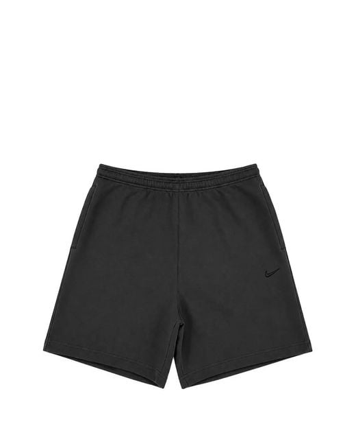 Nike Black Logo-Embroidered Shorts for men