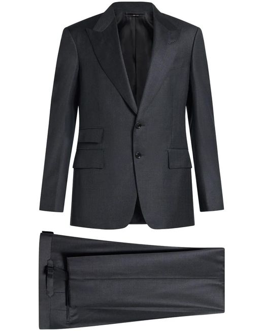 Tom Ford Black Single-Breasted Suit for men