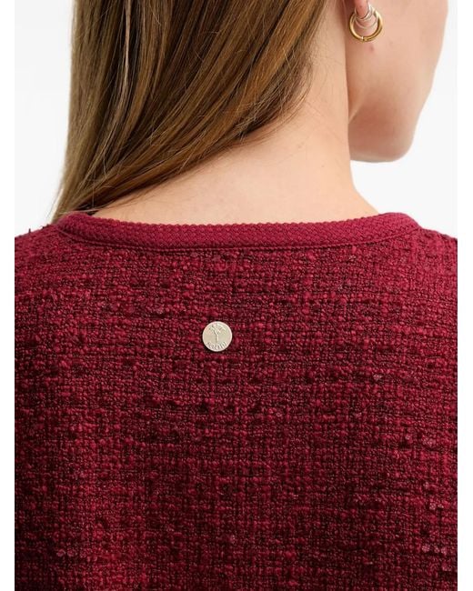 Joop! Red Joella Pocket Tweed Blazer