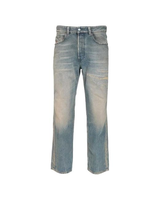 DIESEL Blue 2024 Logo-Patch Jeans for men