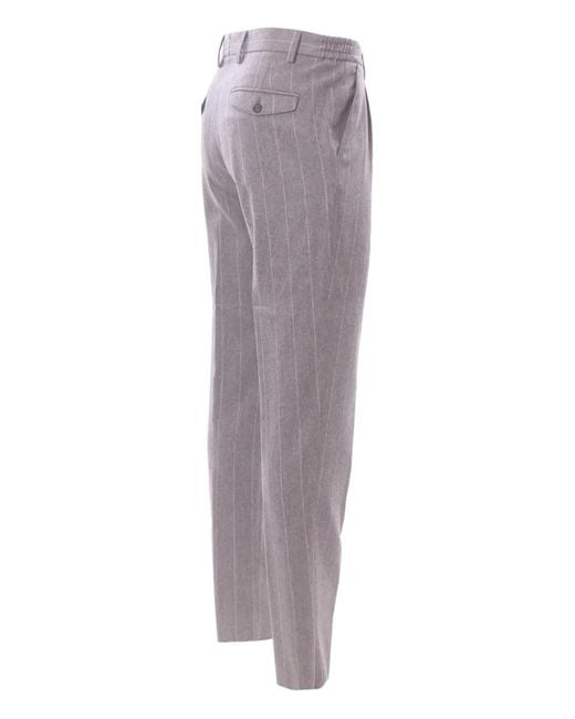 Completo Gessato di Eleventy in Gray da Uomo