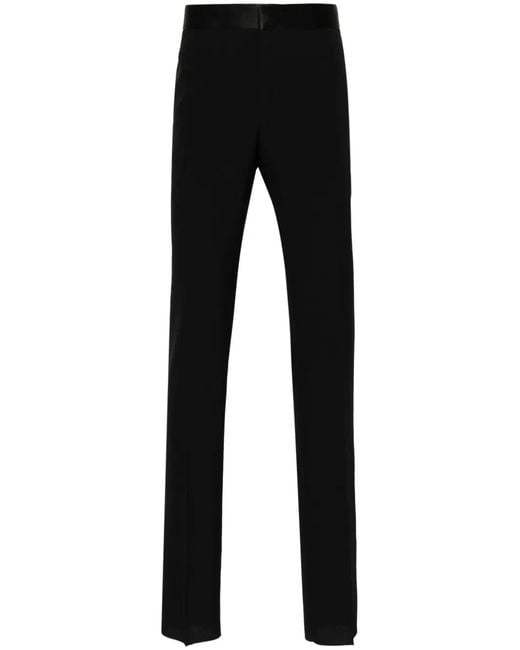 Givenchy Black Straight-Leg Wool Trousers for men