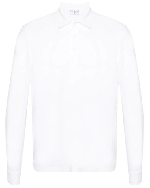 Polo Alby A Maniche Lunghe di Fedeli in White da Uomo