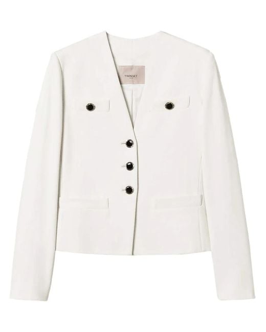 Blazer con botones Twinset de color Natural