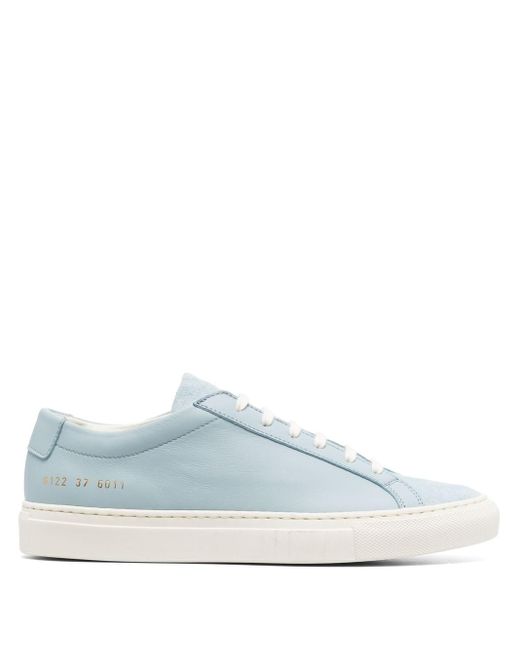Common Projects Original Achilles Leather Sneakers in Blue | Lyst Australia