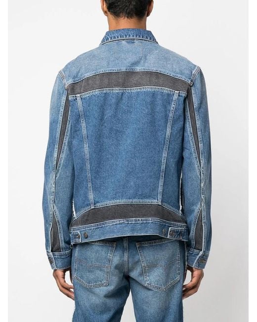 DIESEL Blue D-Barcy-Rs Denim Jacket for men