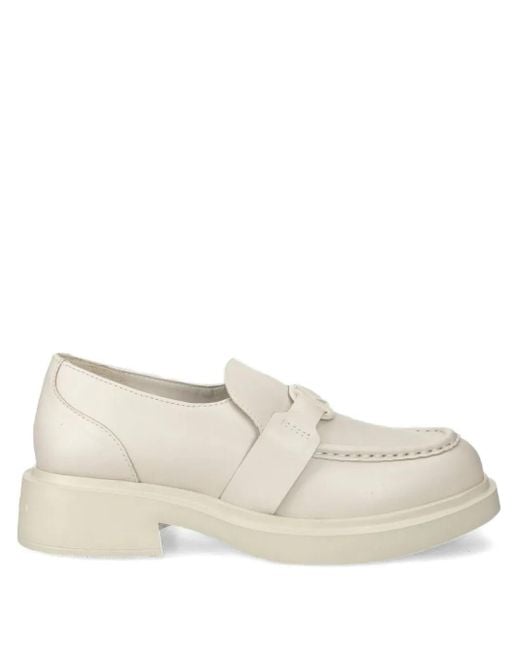 Mocasines de piel Karl Lagerfeld de color Natural