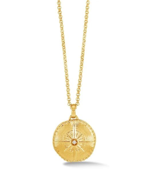 Dower & Hall Metallic True North Locket Necklace