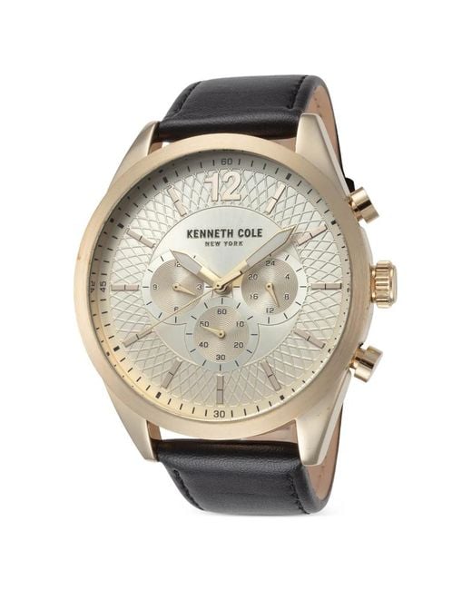 Kenneth Cole Gray Round Face 48Mm Watch for men