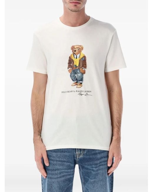 Polo Ralph Lauren T-Shirt Met Grafische Print in het White voor heren