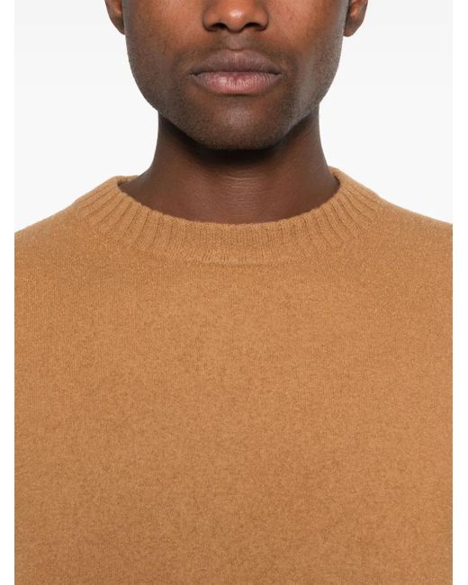 Jil Sander Brown Wool Sweater for men