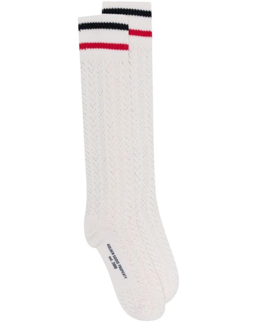 Golden Goose Deluxe Brand White Open-knit Socks