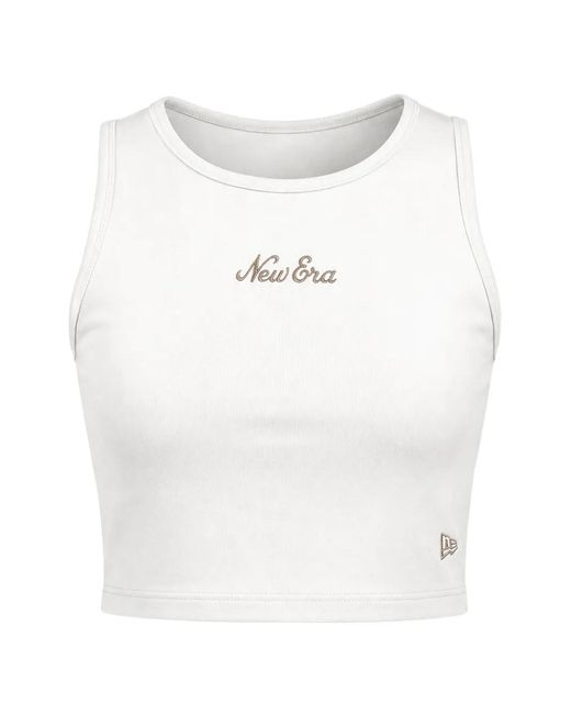 KTZ White Débardeur À Logo Brodé
