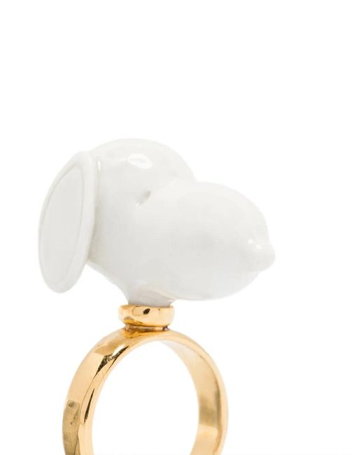 Andres Gallardo White X Peanuts Snoopy Ring