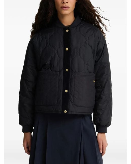 Barbour Black Quilted Reversible Jacket