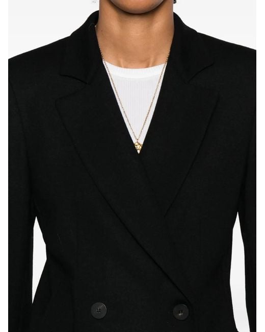 Harris Wharf London Black Double-Breasted Blazer