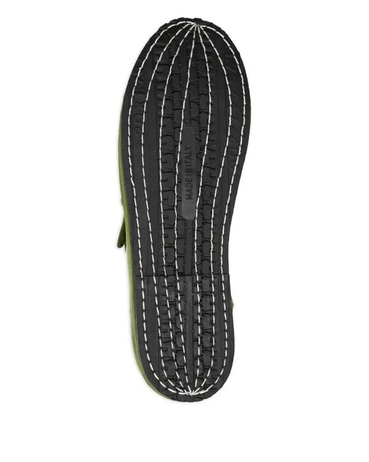 Gondolina Green Guglie Mary Jane Double-Lace Ballet Flats