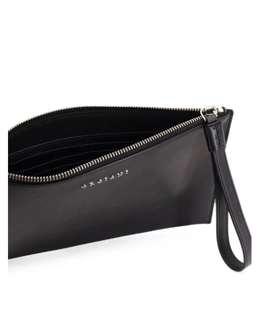 Orciani Black Micron Wristlet Wallet for men