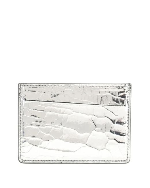 Maison Margiela White Textured Card Holder