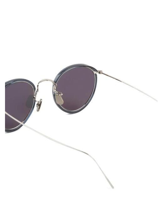 Eyevan 7285 Gray Lunettes De Soleil À Monture Ronde for men