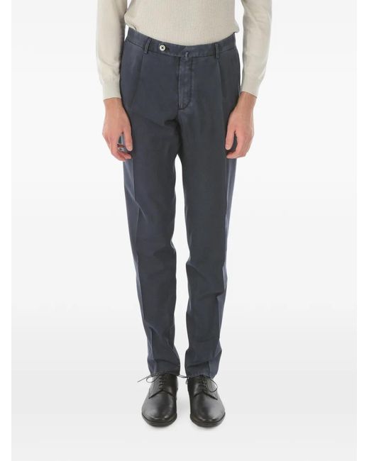 Corneliani Blue Wool Chino Pants for men