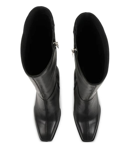 Karl Lagerfeld Black 80Mm Ikon Nft Tall Boots