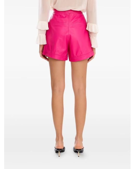 Olympiah Leren Shorts in het Pink