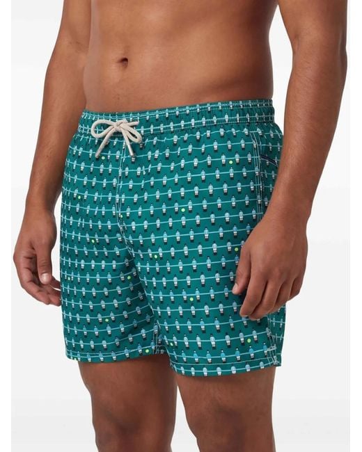 Mc2 Saint Barth Blue Drawstring Swim Shorts for men