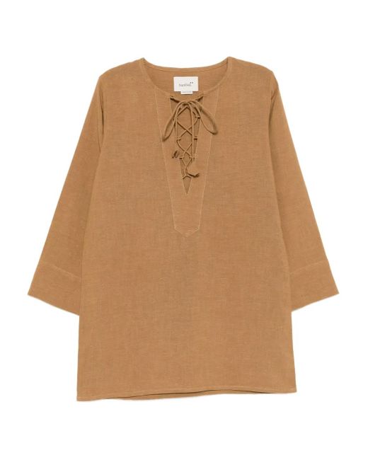 Robe À Fermeture Nouée Bambah en coloris Natural