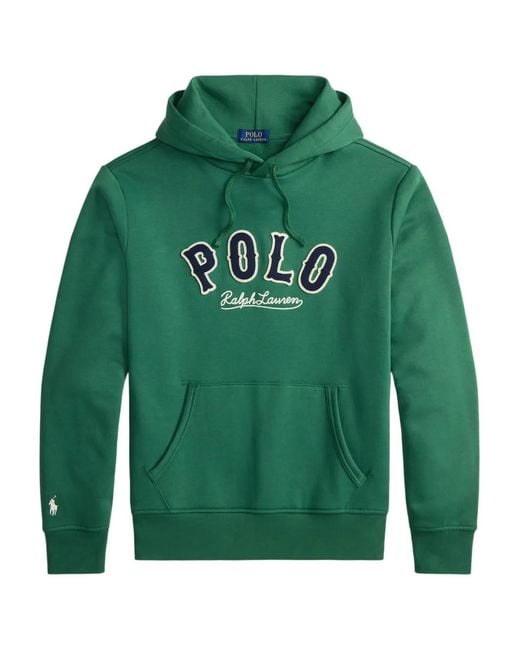 Polo Ralph Lauren Green Logo-Detail Hoodie for men