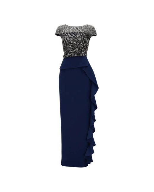Rachel Gilbert Blue Gingette Gown